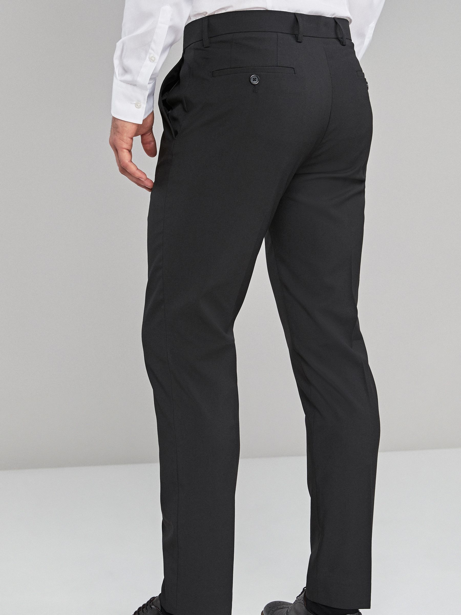 Zwart - Strakke Pasvorm - Chique stretchy broek