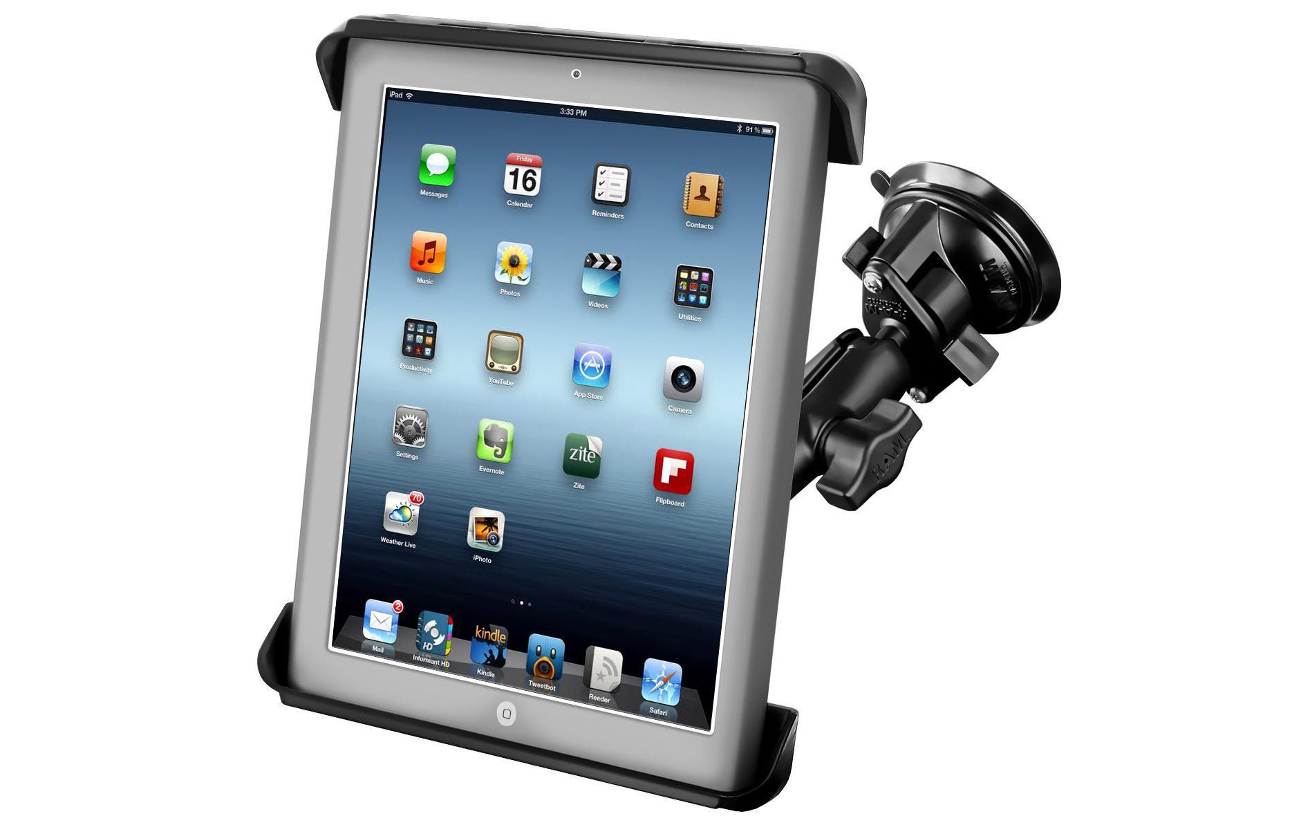 Tablet-Halterung Tab-Tite, mit Twist-Lock Saugnap<br>Halterung, Typ: Top-Halterung