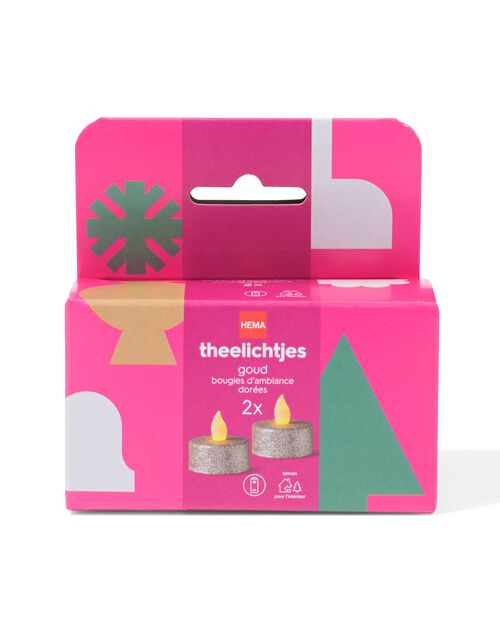 bougies chauffe-plat led or