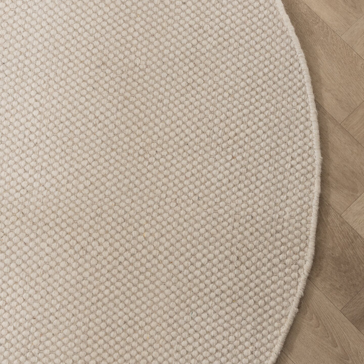 Rond wollen vloerkleed - Bliss Creme