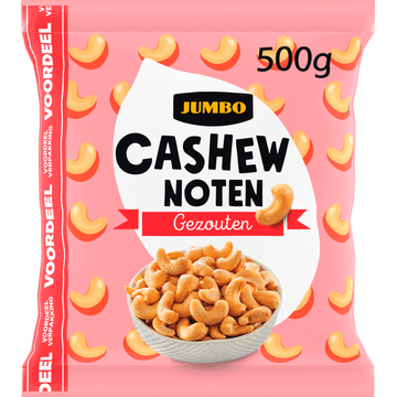 Jumbo Cashewnoten Gezouten Voordeelverpakking 500 g