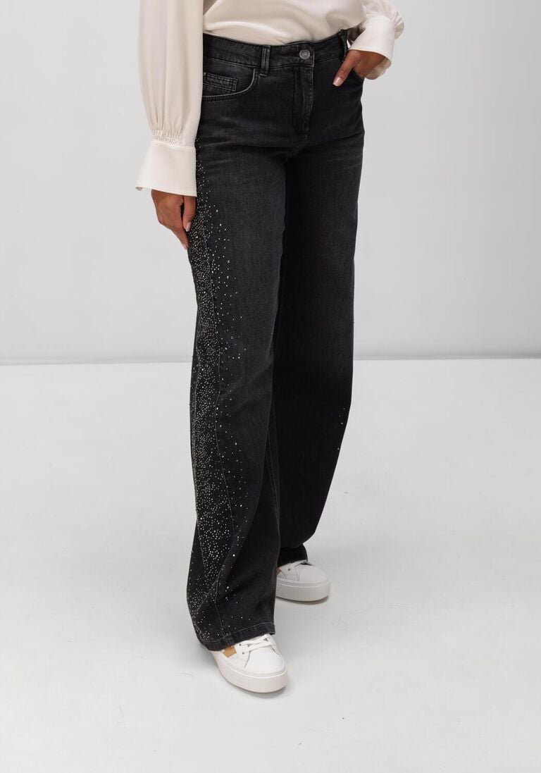 zwarte luisa cerano jeans 638751/4502-47