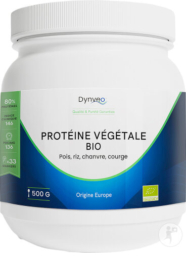 Dynveo Protéine Végétale Bio 80% De Protéines Poudre 500g