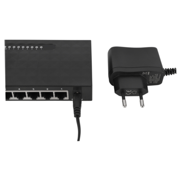 Q-link UTP netwerkswitch 8 poorten gigabit ethernet zwart