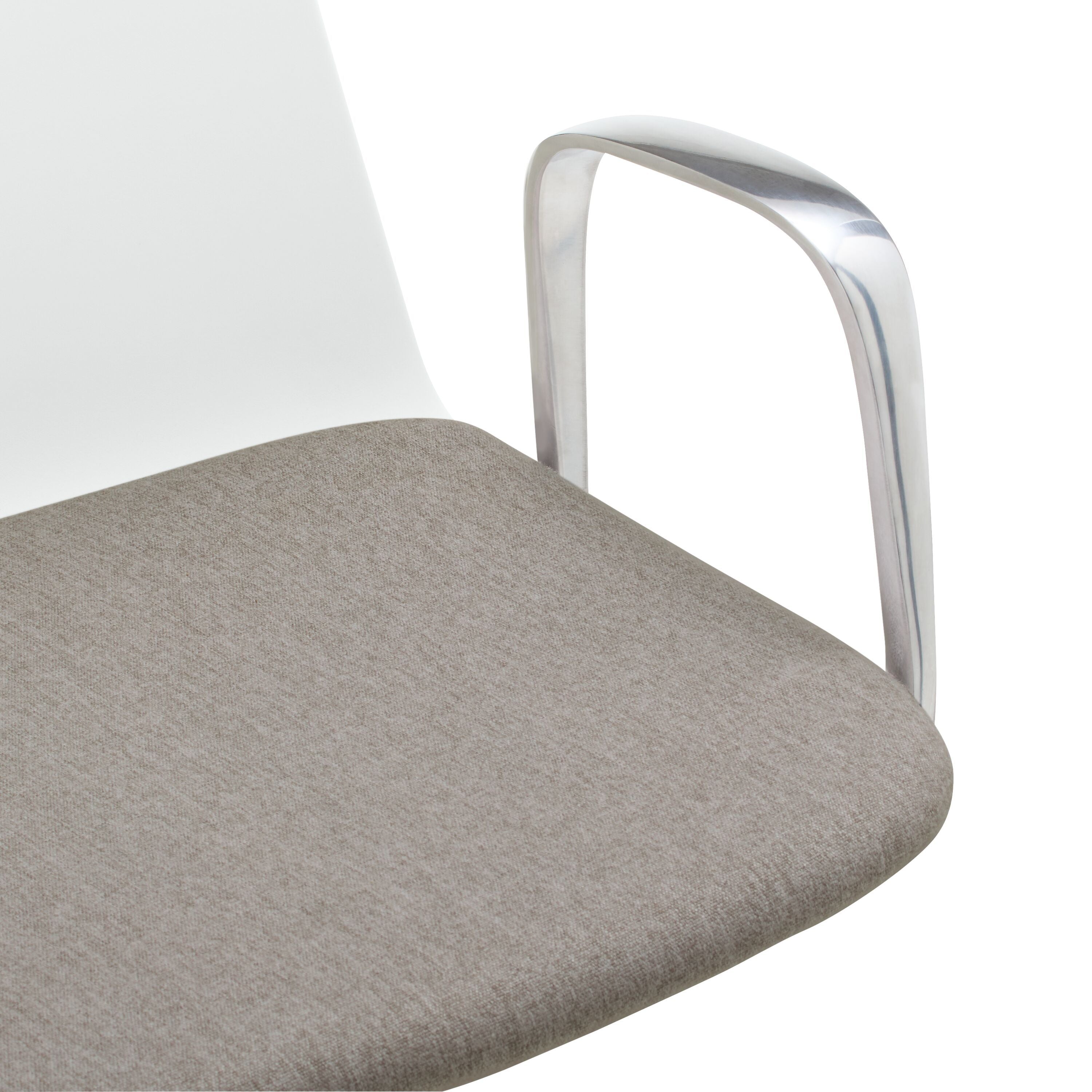 MUSK Bürostuhl - Weiss / B: 65.5 cm x T: 65.5 cm x H: 84.5 cm