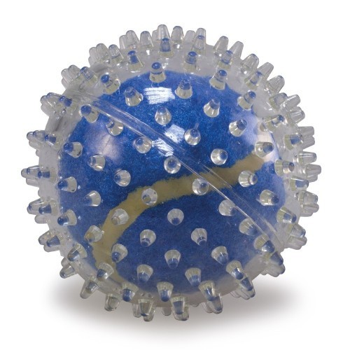 Bola com Espinhos 2 em 1 para Cães, Azul