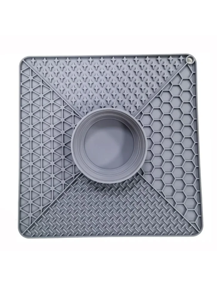 Nordic paws - Slikkemåtte XL - Grey - 32x32cm