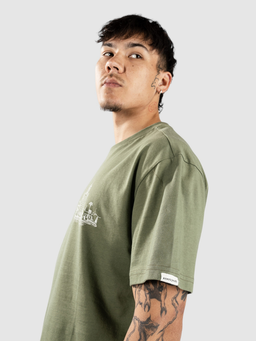 Anerkjendt Akkikki S-S Marrakech1 - Gots T-Shirt olivine