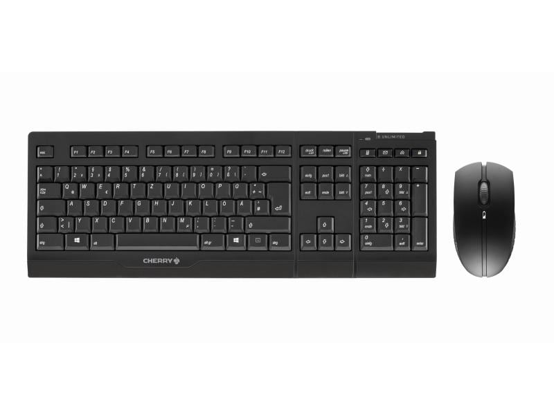 Cherry Tastatur-Maus-Set B.Unlimited 3.0 Set aus robuster Wireless-Tastatur und -Maus, schwarz