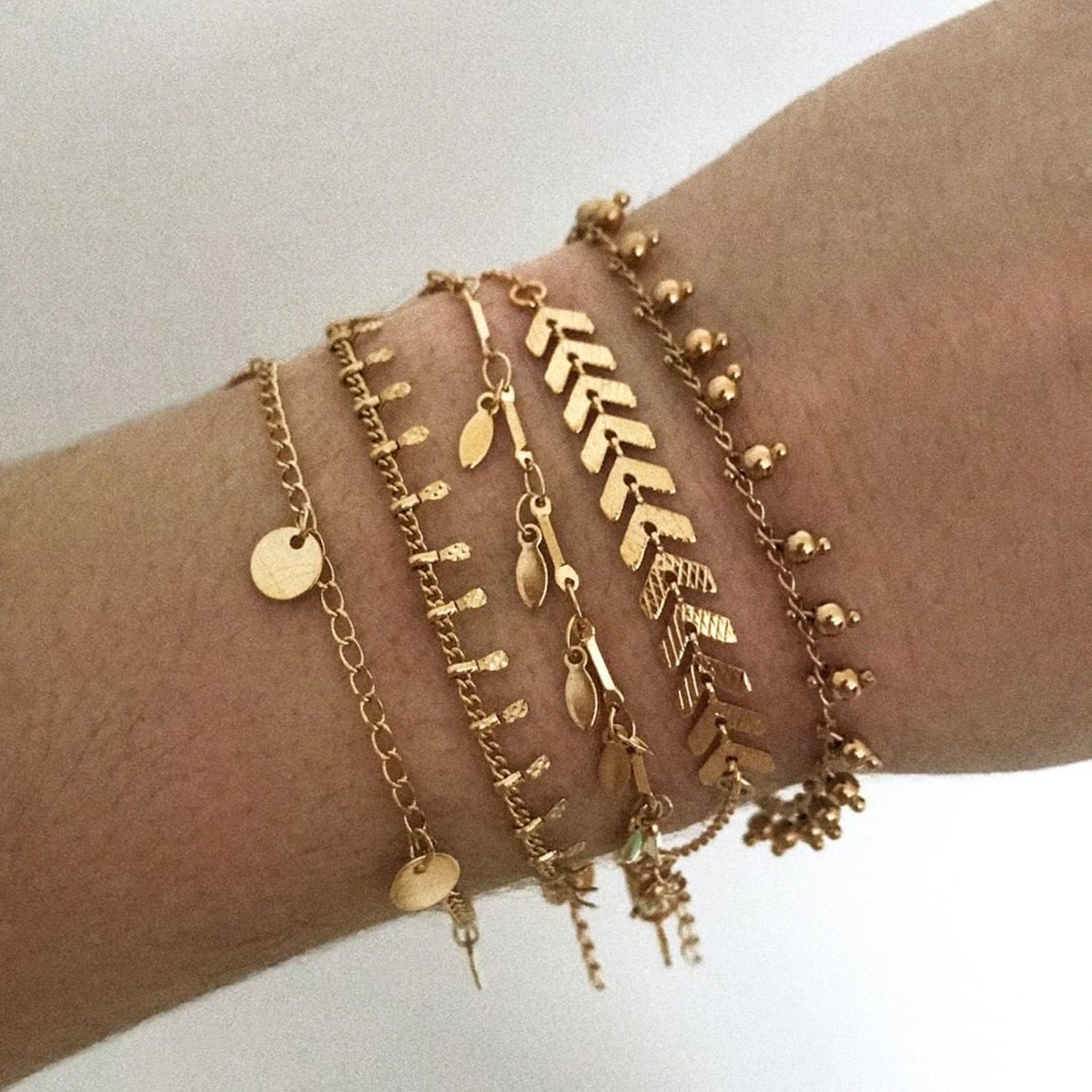 Bracelet ajustable classique original argenté INDRA