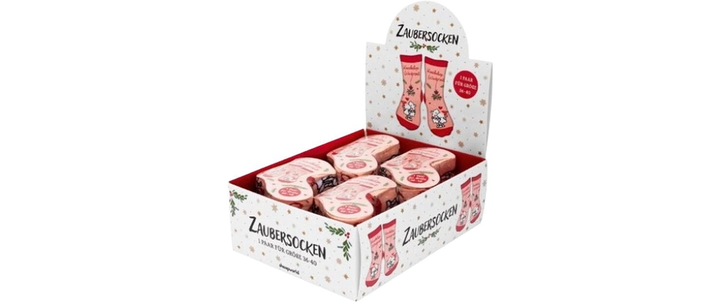 Socken Kuschelige Winterzeit Grösse 36 - 40Zaubersocken, ideal als Geschenk