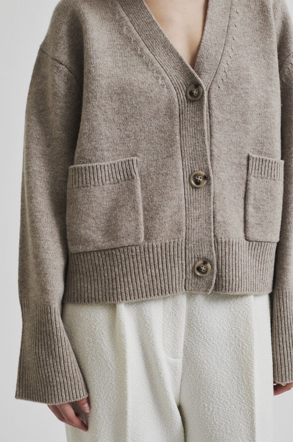Second Female Alpha Knit Cardigan Fallen rock