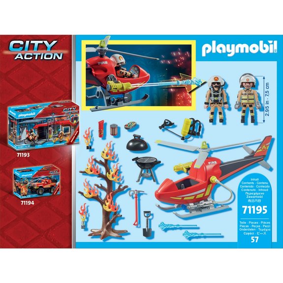 Hélicoptère Pompiers Playmobil City Action71195