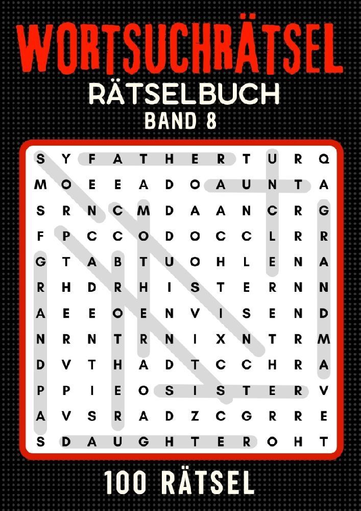 Wortsuchrätsel Rätselbuch - Band 8