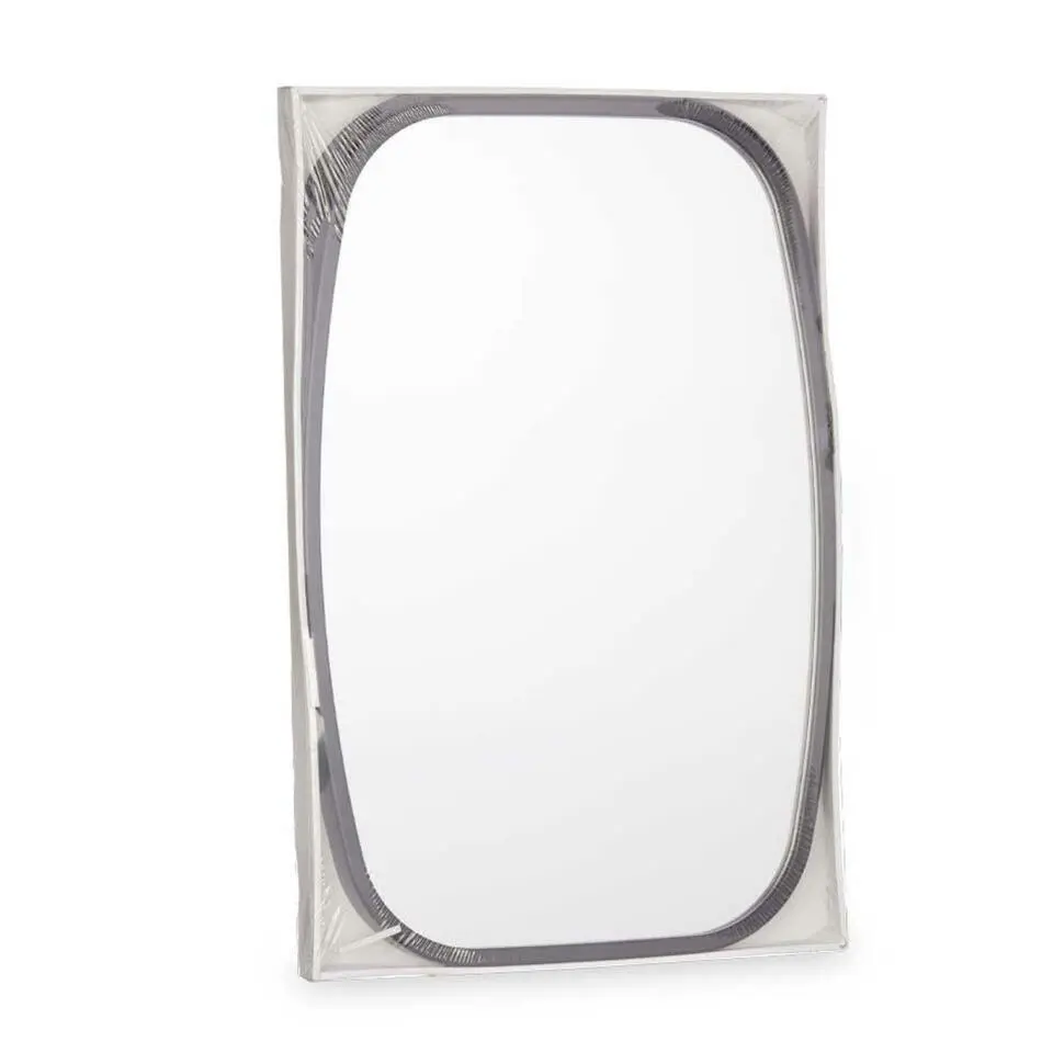 Giftdecor Wandspiegel aan koord - frame zwart - 43 x 65 cm