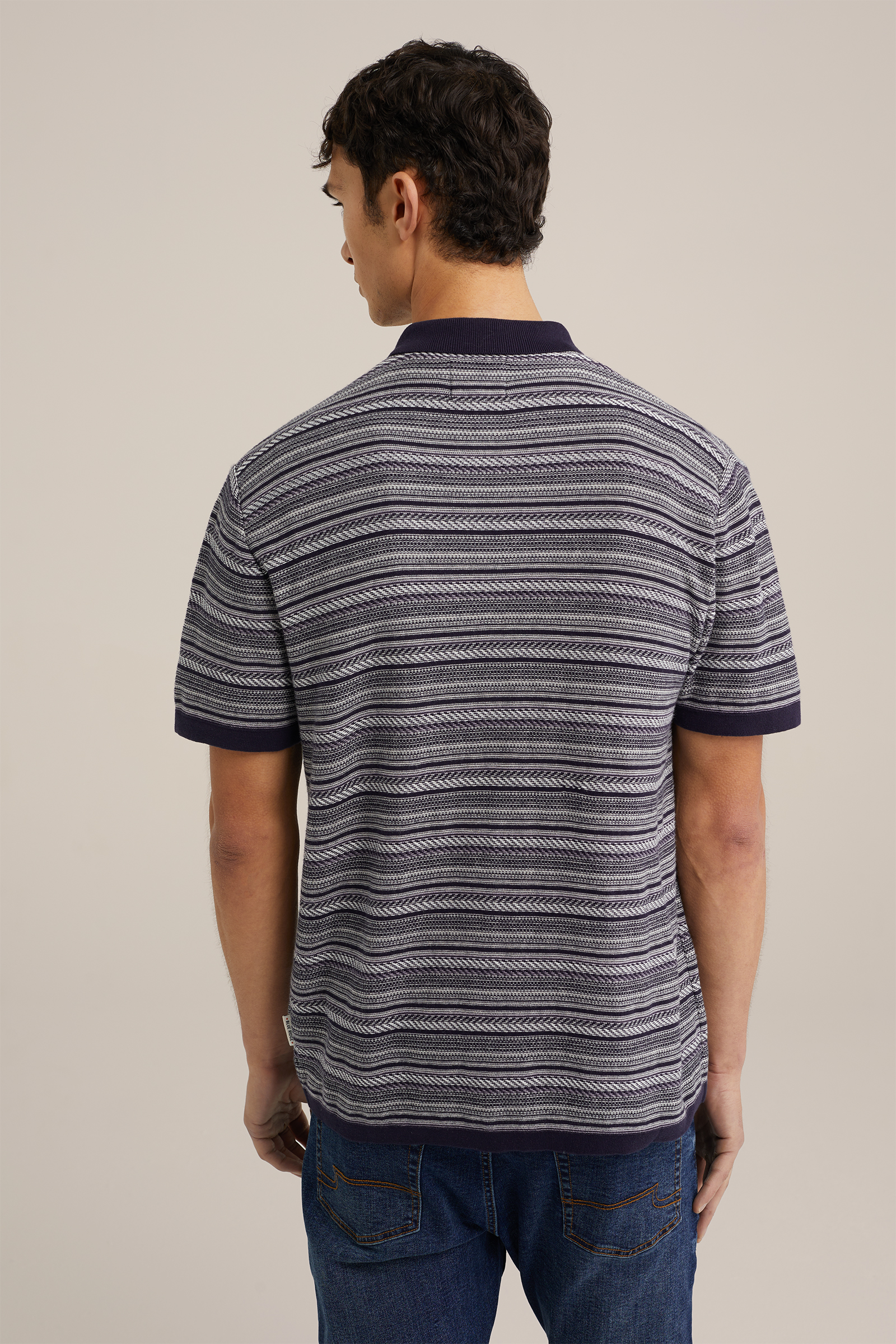 polo met dessin Blue Ridge Donkerblauw