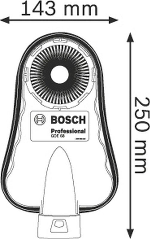 Bosch - GDE 68 - Systeemaccessoire - Universele Afzuigkap - Voor Boren tot 68 mm
