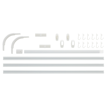 Douchestang Easy Roll 90x90x90cm wit
