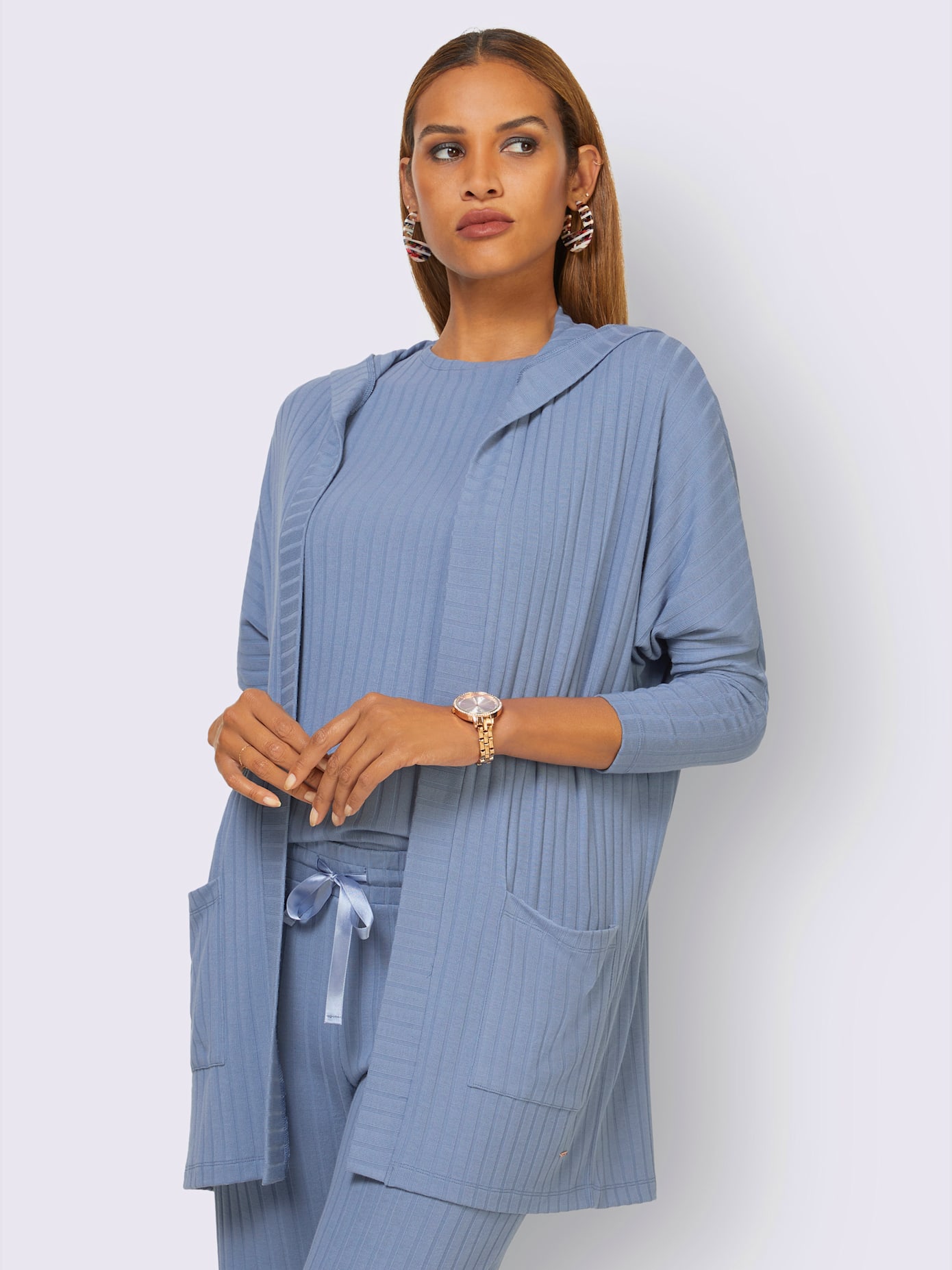 Veste qualité côtelée confortable