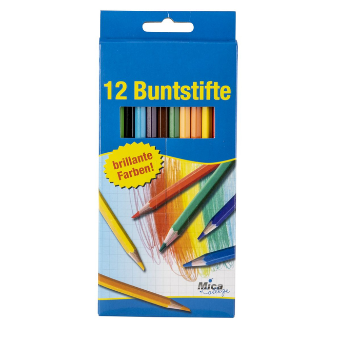 12 Holzbuntstifte von Besttoy 12 Stifte