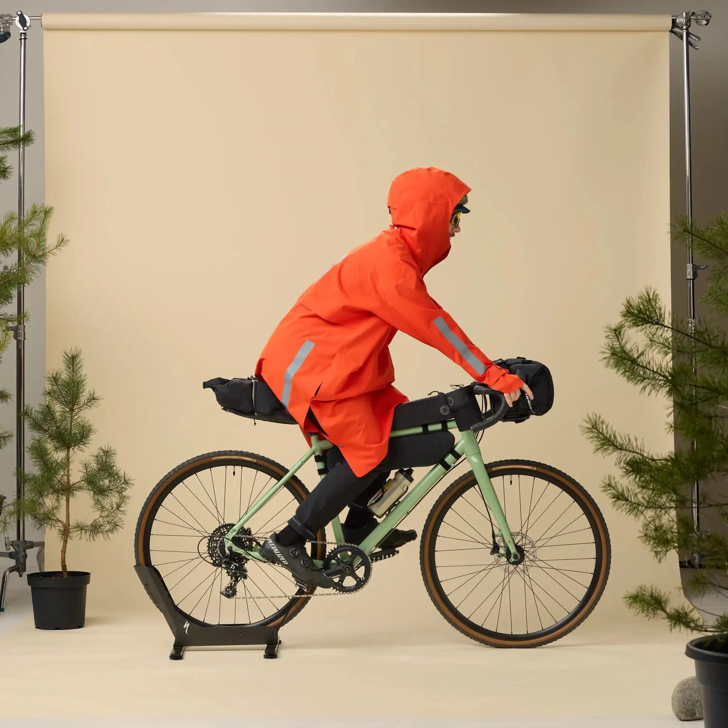 Fjällräven Hoja Rain Fox Poncho Flame Orange