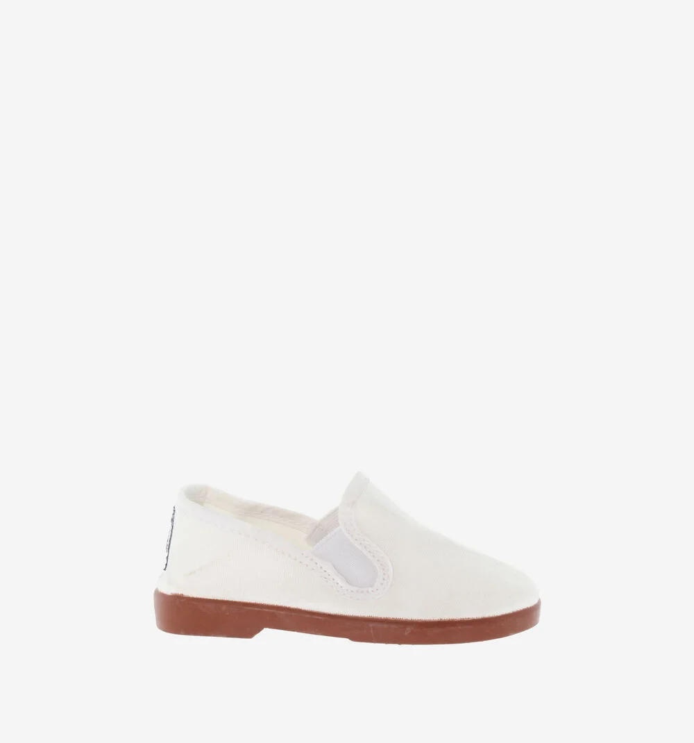 GONG-FU COTON BIOLOGIQUE Baskets kung fu en toile unisexe BLANCO