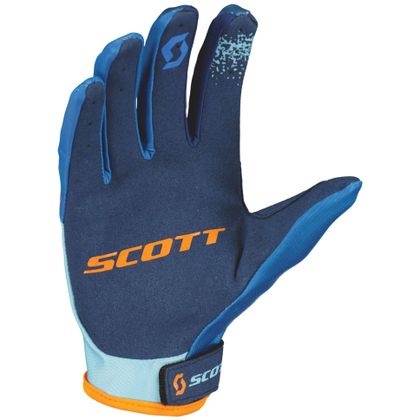 Gants cross Scott 350 RACE EVO 2023 - Bleu / Orange