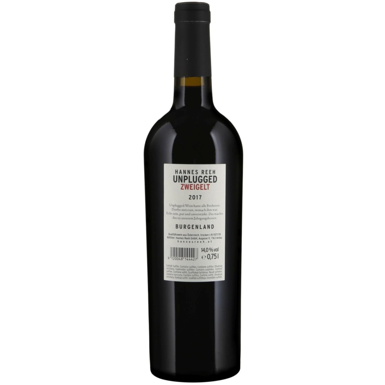 Neusiedlersee DAC Zweigelt Unplugged Hannes Reeh -75cl
