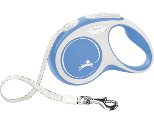 Flexi Comfort hondenriem, riemmaat S, tot 15 kg, 5 m, blauw