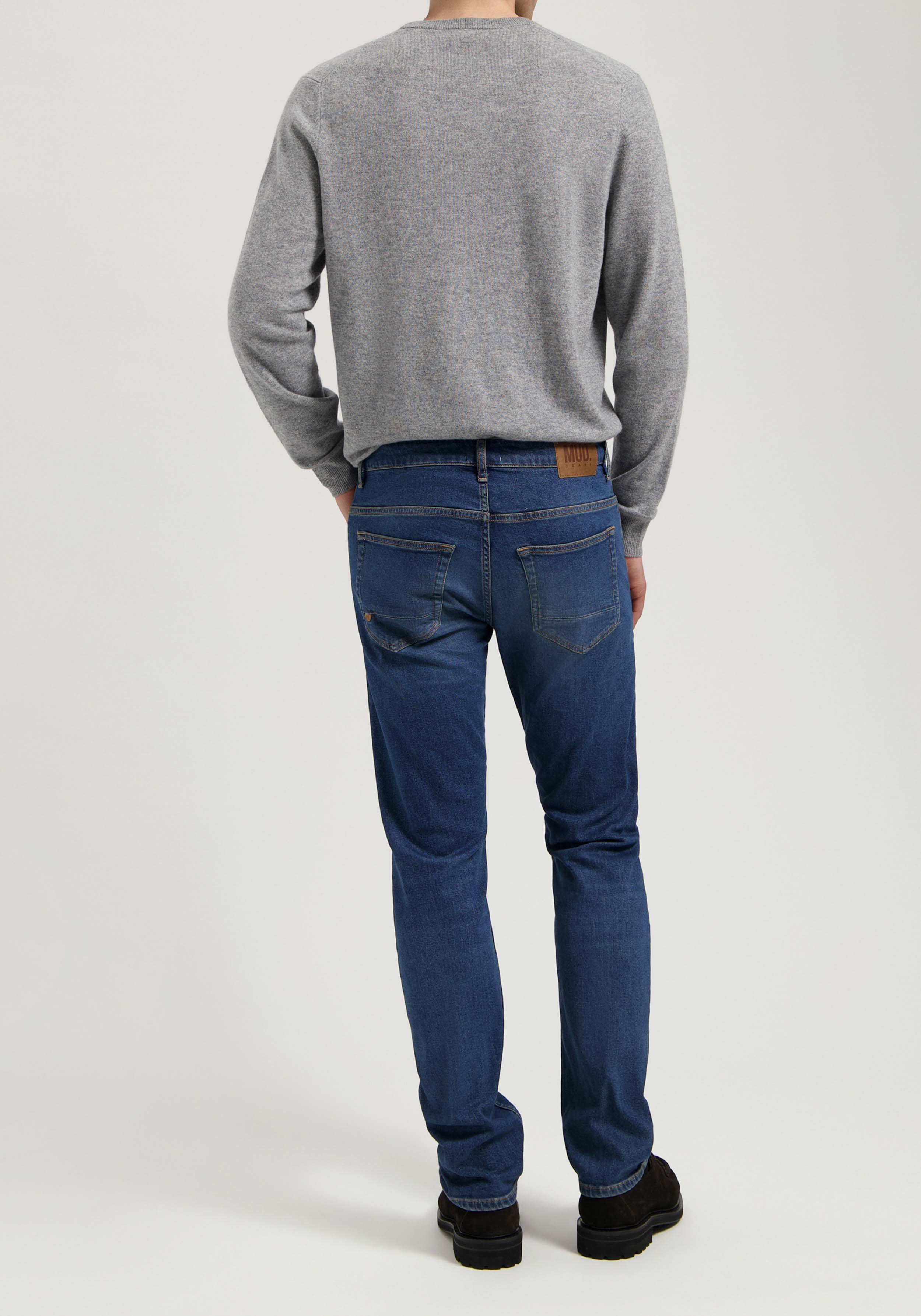 Mud Jeans Herrenjeans Hank Mid Tapered Rustic Blue