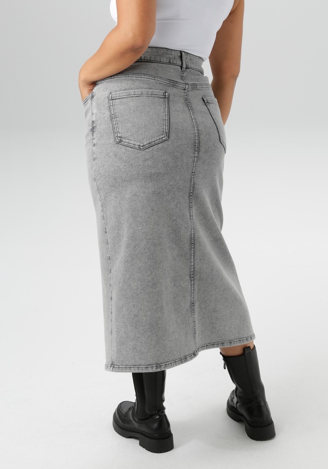 Aniston PLUS Jeansrock , mit Schlitz vorne - NEUE KOLLEKTION