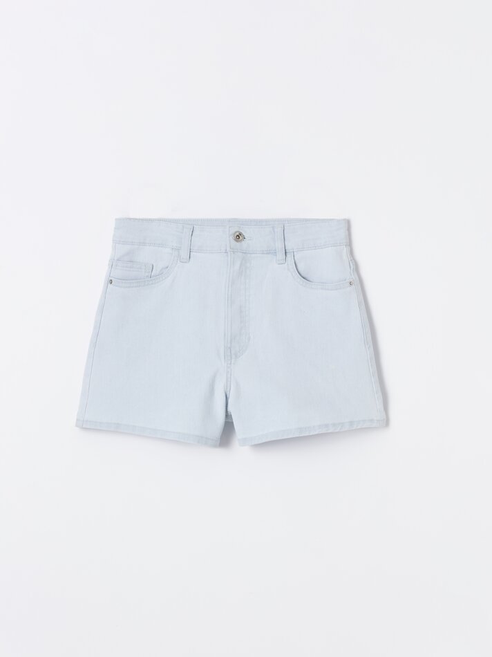 Shorts jeans básicos - Azul claro