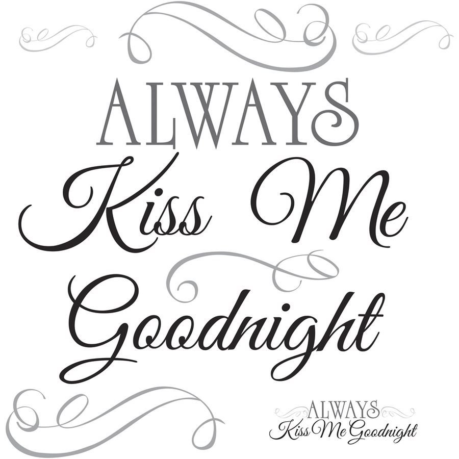 Room Mates Always Kiss Me Goodnight Mehrfarbig