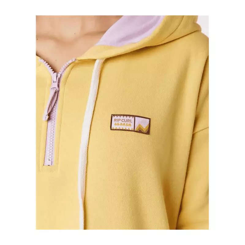 Sweat femme RIPCURL Latina Isla Fleece Hoodie Washed Yellow