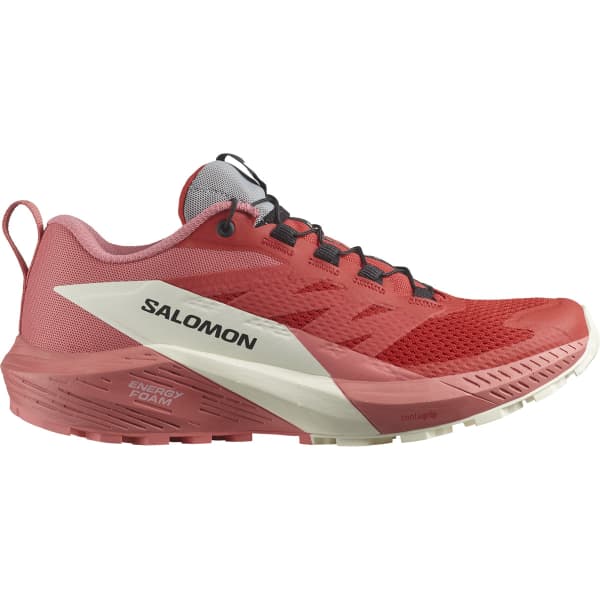 Chaussure trail SALOMON SENSE RIDE 5W TEA ROSE/FIERY RED/VANILLA ICE