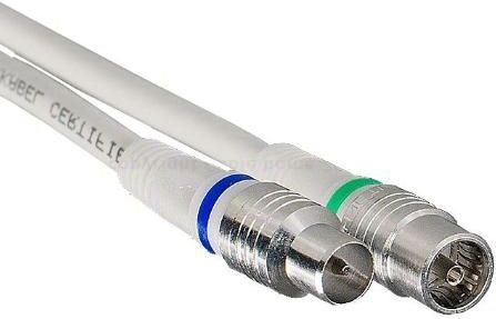 Technetix - Coax Kabel - 5 Meter - Zwart - Ziggo Gecertificeerd