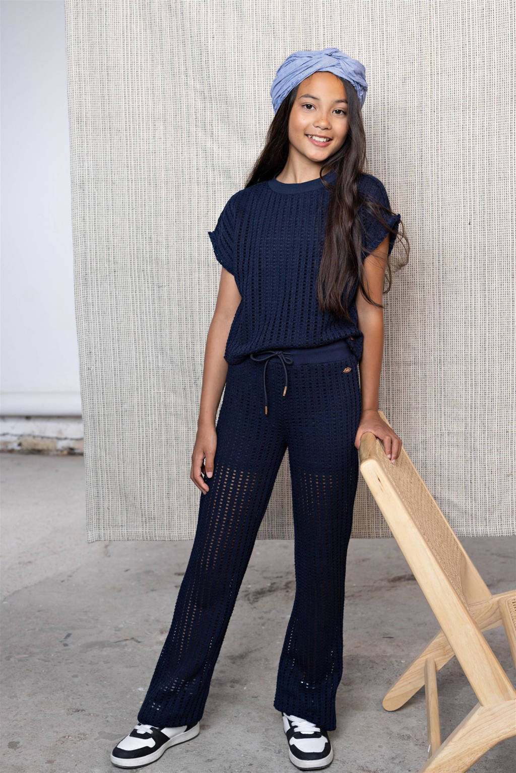 NoBell’ skinny broek Sisou donkerblauw