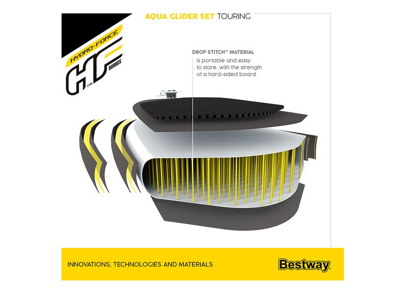 Bestway Aqua Glider Optimal für lange Fahrten auf dem Wasser