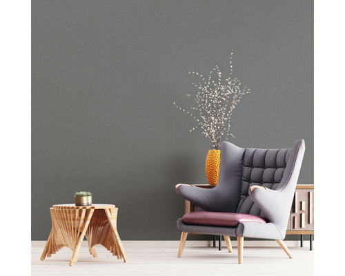 Vliesbehang 81862 Kids Walls Uni antraciet