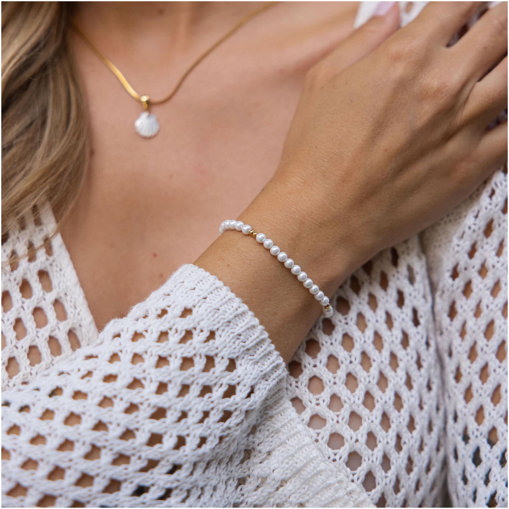 Purelei Armband »Schmuck Geschenk Finesse Armschmuck Armkette« mit Süsswasserzuchtperle