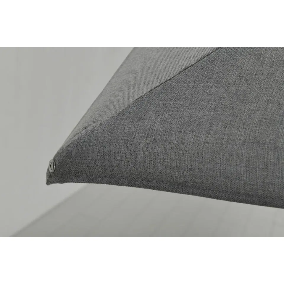 Hawaii Big Pole II parasol - 350x350 cm - carbon black - royal grijs