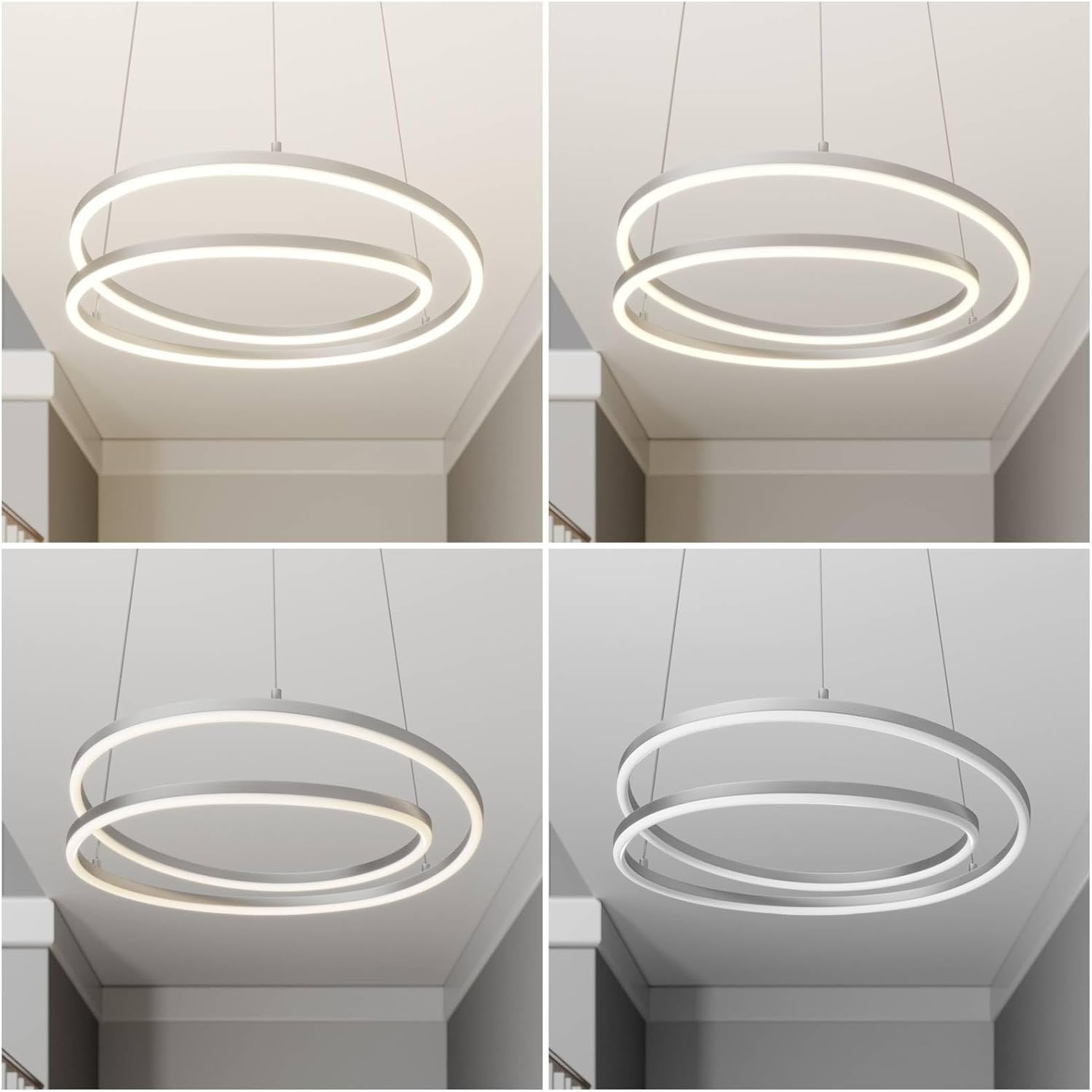 Lindby LED Davian dimmbar (Modern) in Alu aus Aluminium (1 flammig,) Wohnzimmerleuchte