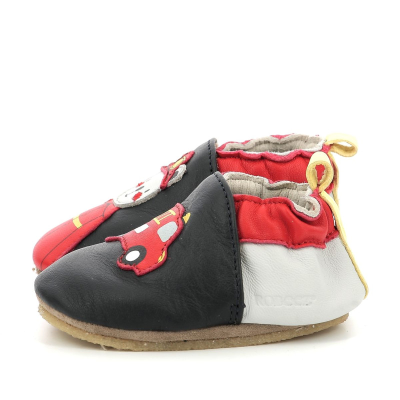 Robeez Robeez Chaussons Crêpe Fireman Marine