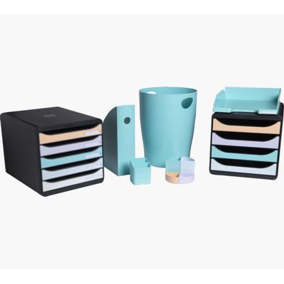 Exacompta Ecobin Aquarel - Corbeille à papier - 15L - vert pastel