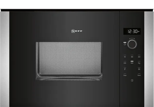 Neff N 50 HLAWD23N0 - Mikrobølgeovn - til indbygning - 20 liter - 800 W - sort