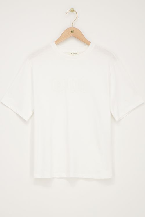 Wit T-shirt ''Oui''
