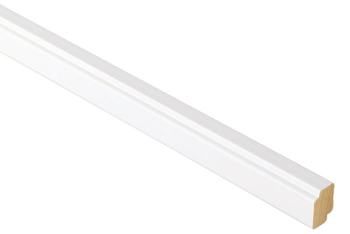 Skyggeliste hvid - 15 x 21 x 3000 mm
