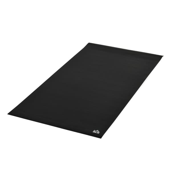 Gulvbeskyttelsesunderlag Treningsutstyr Pvc Svart 180X90X0,6Cm