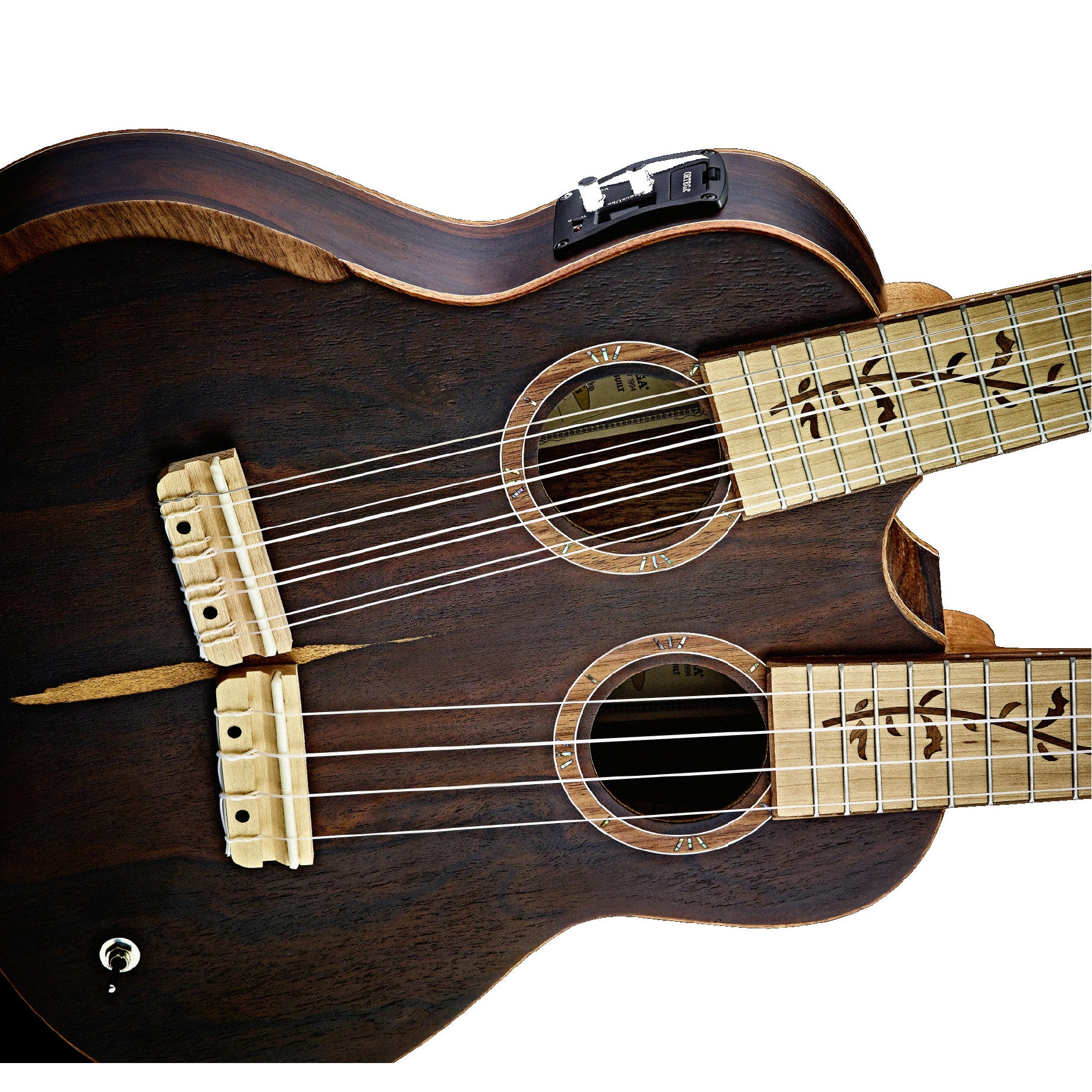 Ortega HYDRA-ZS double neck ukelele met gigbag