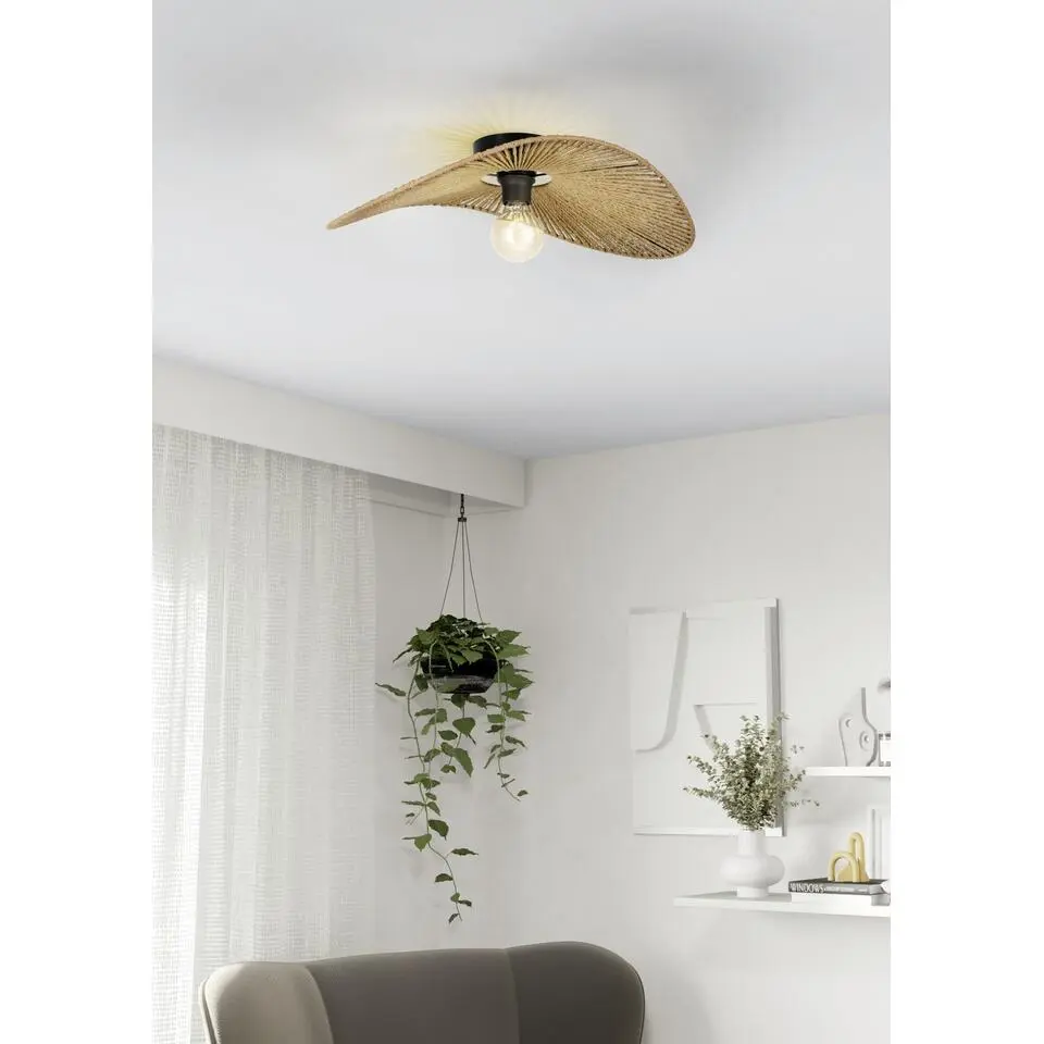 EGLO Siruela Plafondlamp - E27 - 56 cm - Papier - Natuur